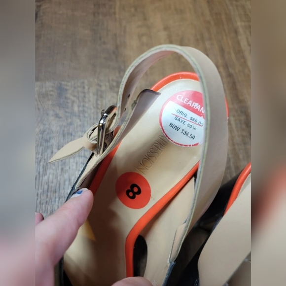 Expression slingback block heel shoes - Picture 6 of 9